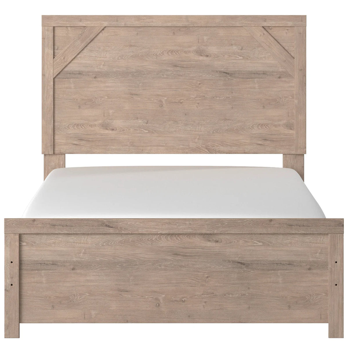Senniberg Light Brown/White Youth Panel Bedroom Set