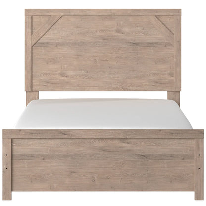 Senniberg Light Brown/White Youth Panel Bedroom Set