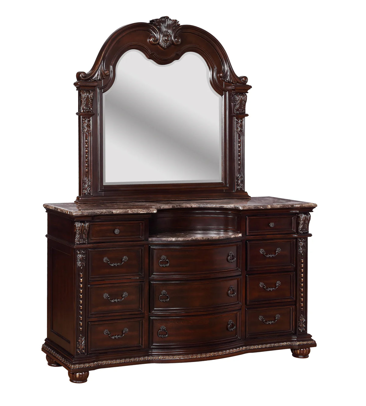 Stanley Upholstered Sleigh Bedroom Set