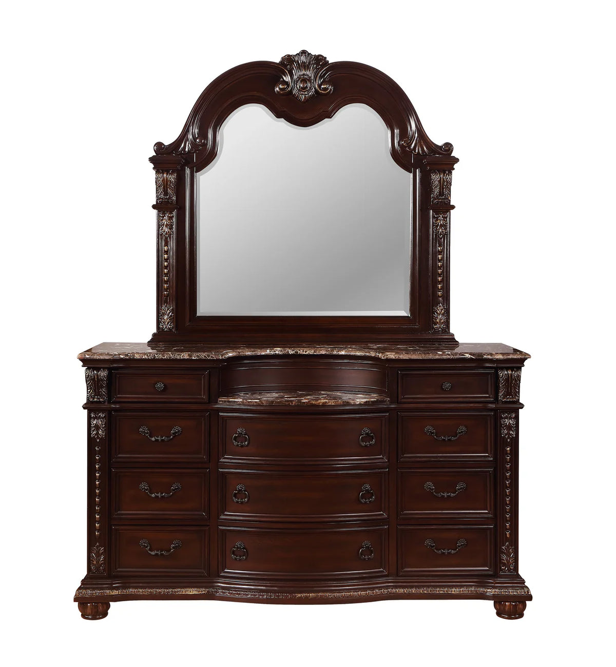 Stanley Upholstered Sleigh Bedroom Set