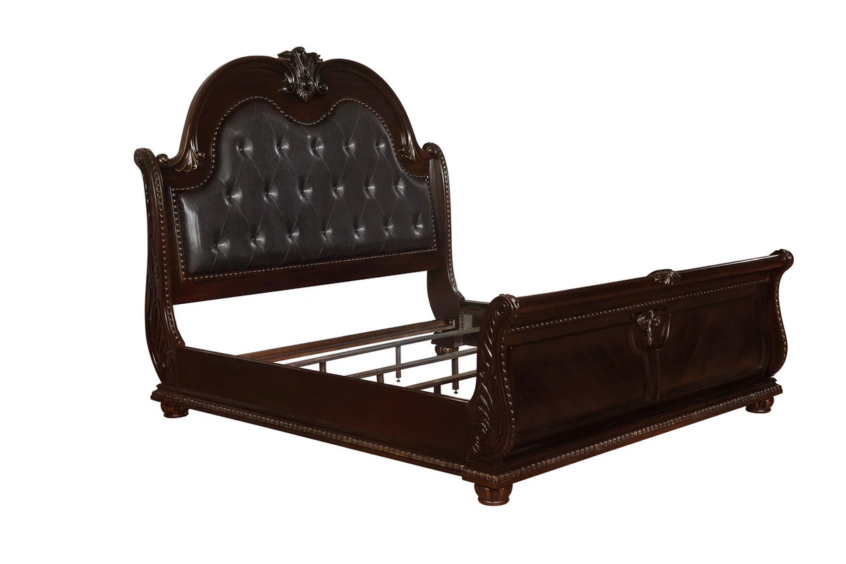 Stanley Upholstered Sleigh Bedroom Set