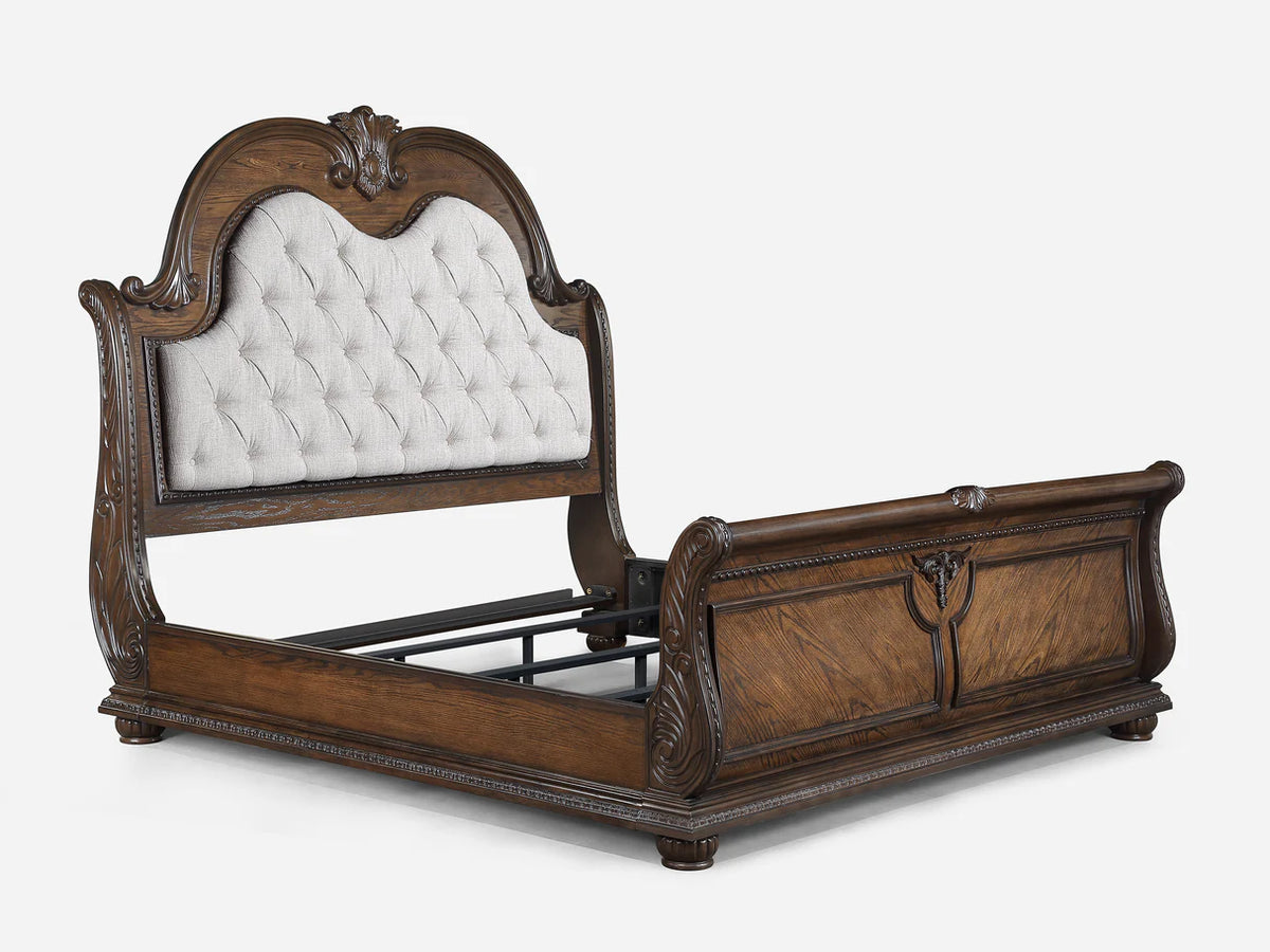 Stanley Upholstered Sleigh Bedroom Set