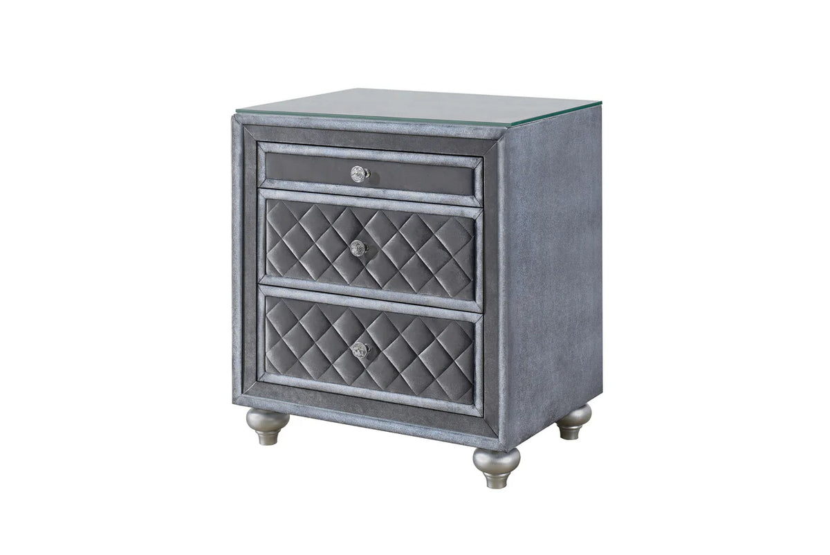 Juego de dormitorio Cameo con panel tapizado