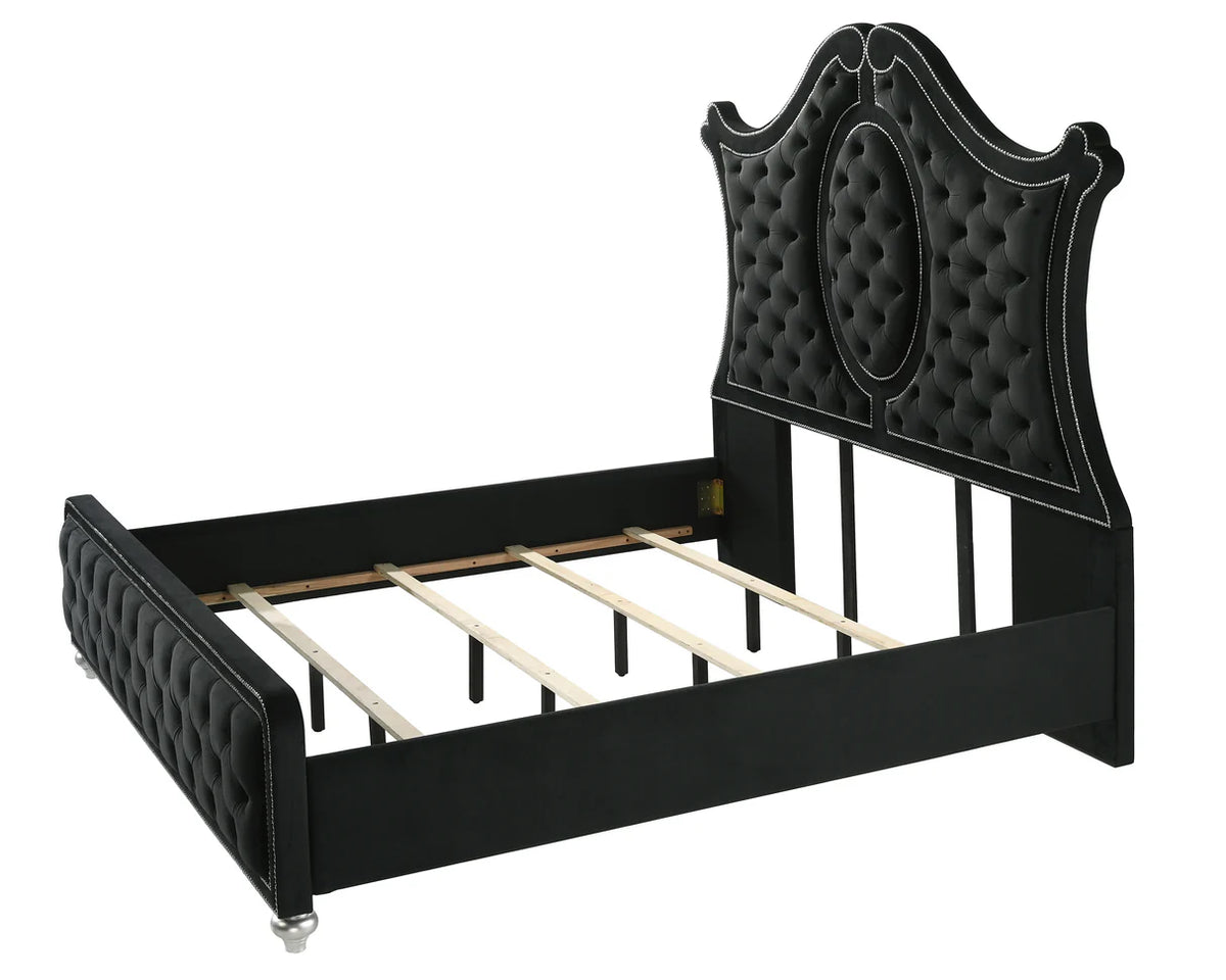 Juego de dormitorio Cameo con panel tapizado