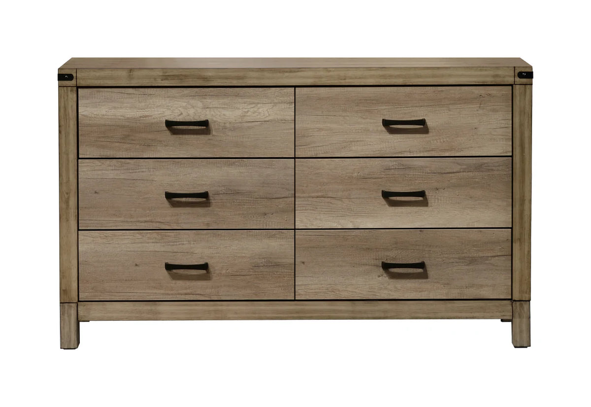 Dormitorio Matteo Melamine con Panel Tapizado