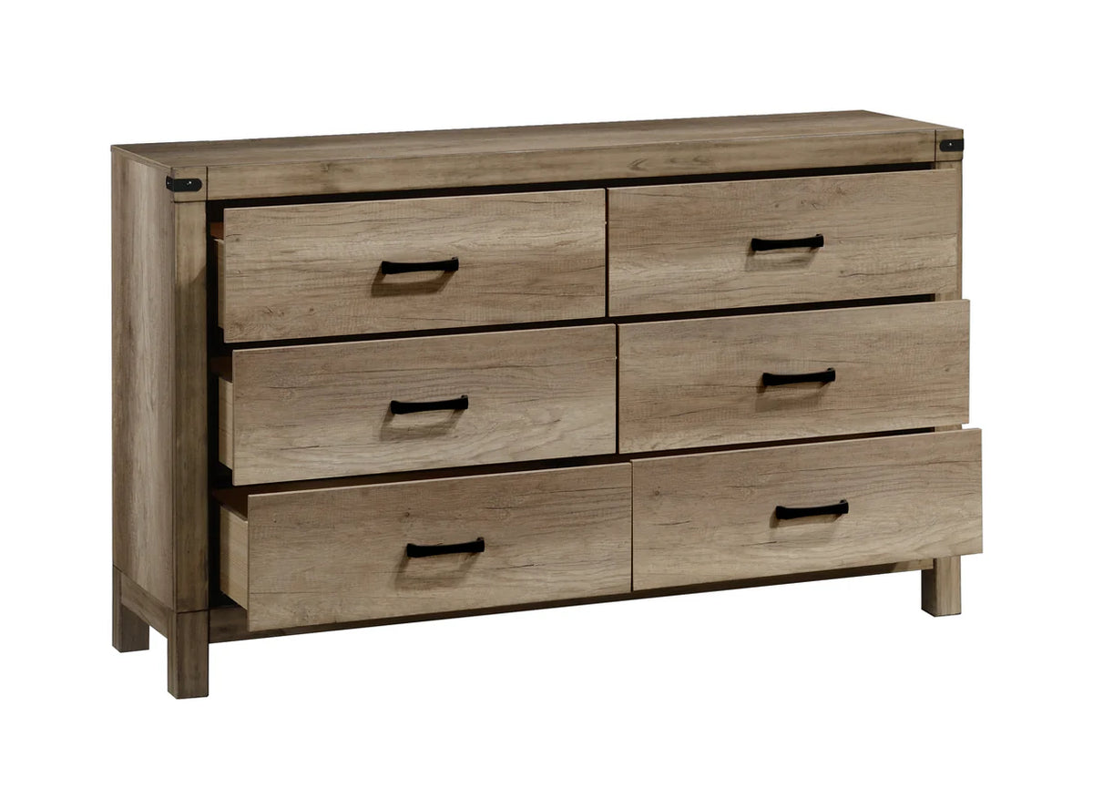 Dormitorio Matteo Melamine con Panel Tapizado