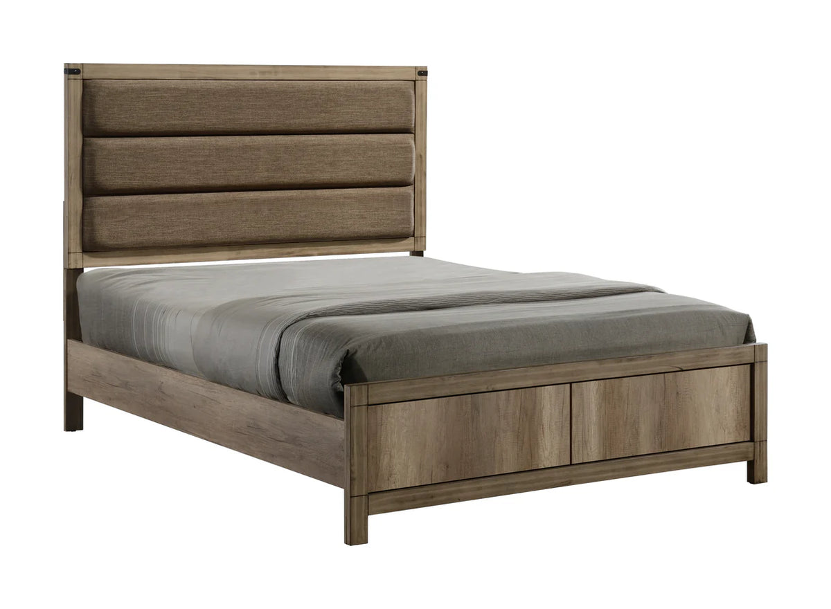 Dormitorio Matteo Melamine con Panel Tapizado