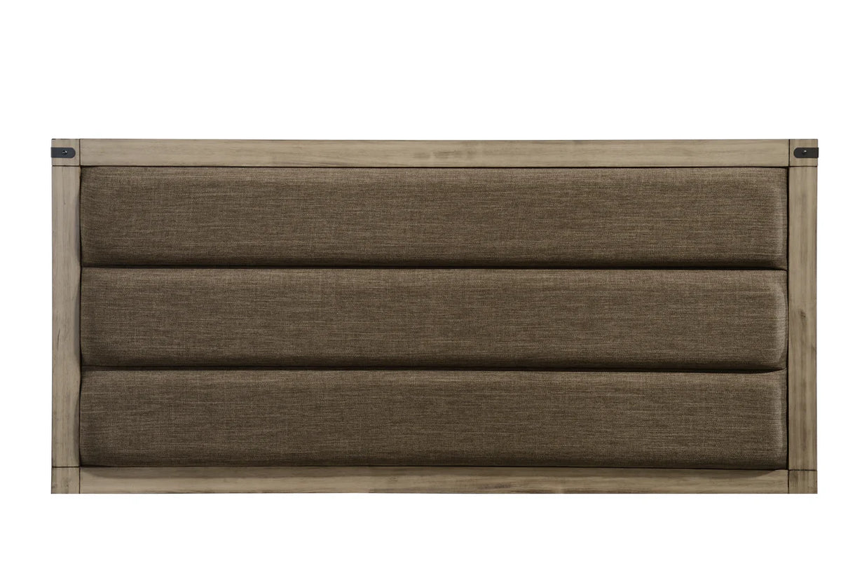 Dormitorio Matteo Melamine con Panel Tapizado