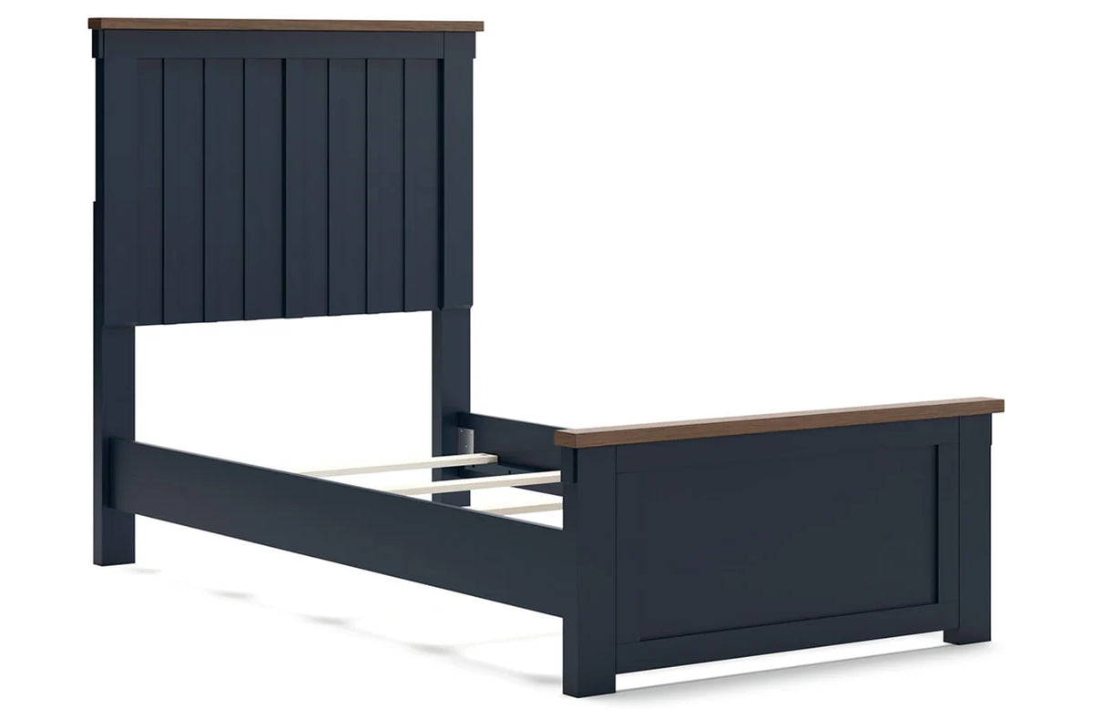 Landocken Brown/Blue Youth Panel Bedroom Set