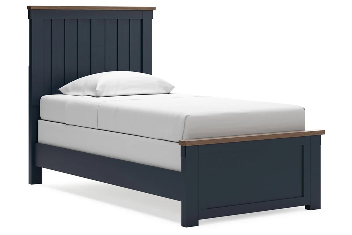 Landocken Brown/Blue Youth Panel Bedroom Set
