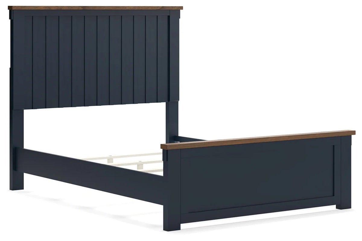 Landocken Brown/Blue Youth Panel Bedroom Set
