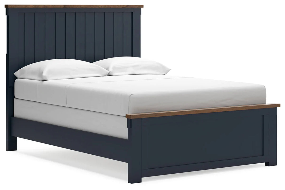 Landocken Brown/Blue Youth Panel Bedroom Set