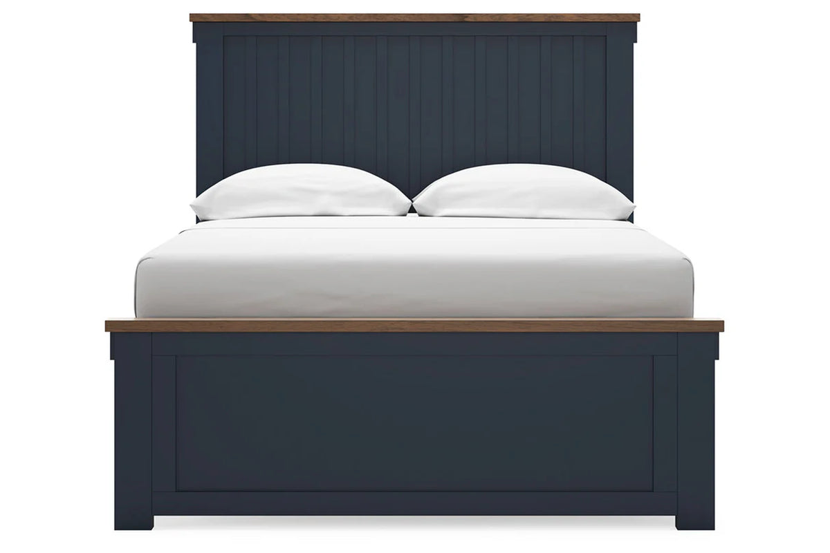 Landocken Brown/Blue Youth Panel Bedroom Set