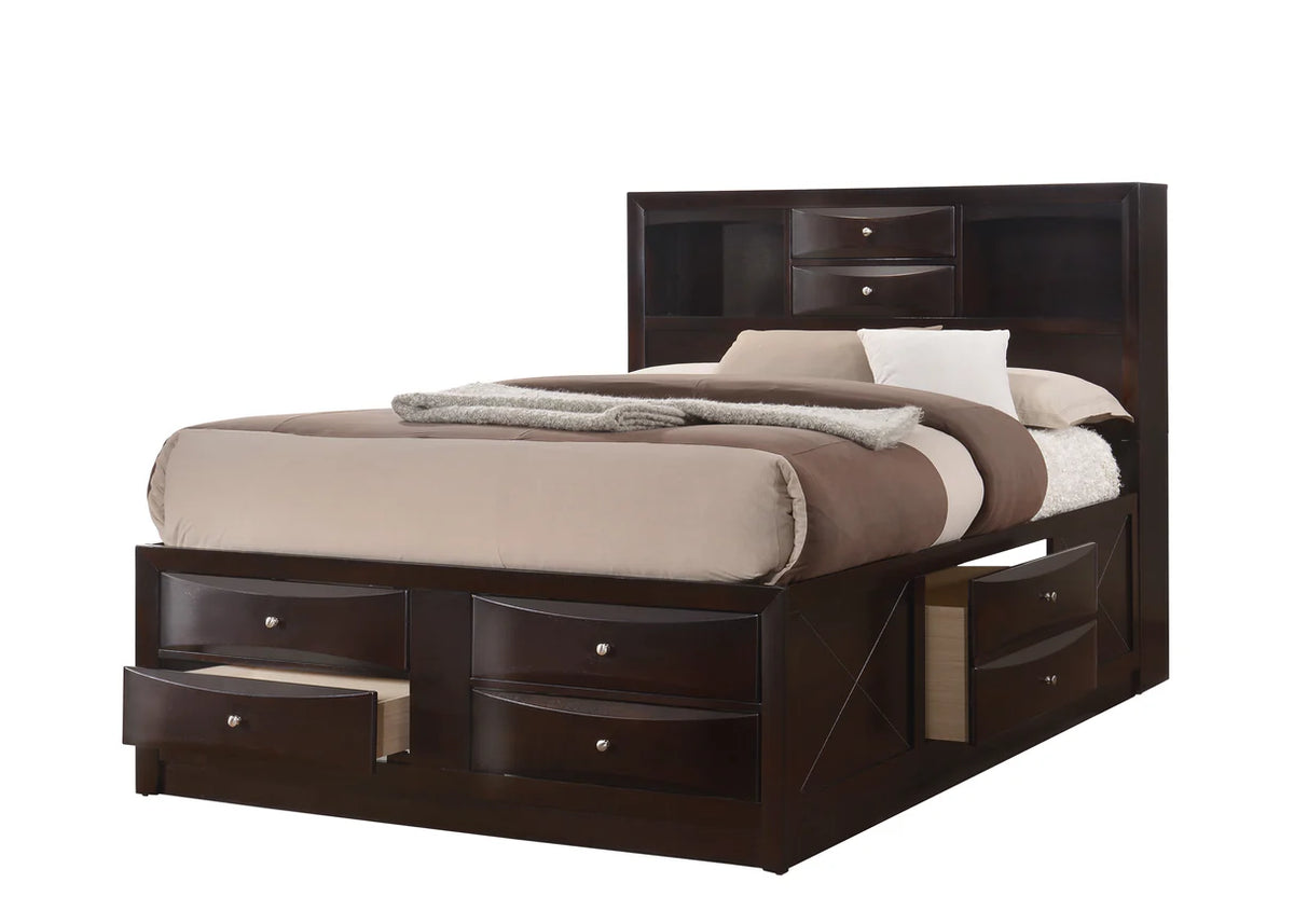 Juego de dormitorio con plataforma Emily