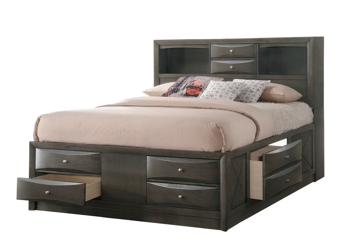 Juego de dormitorio con plataforma Emily