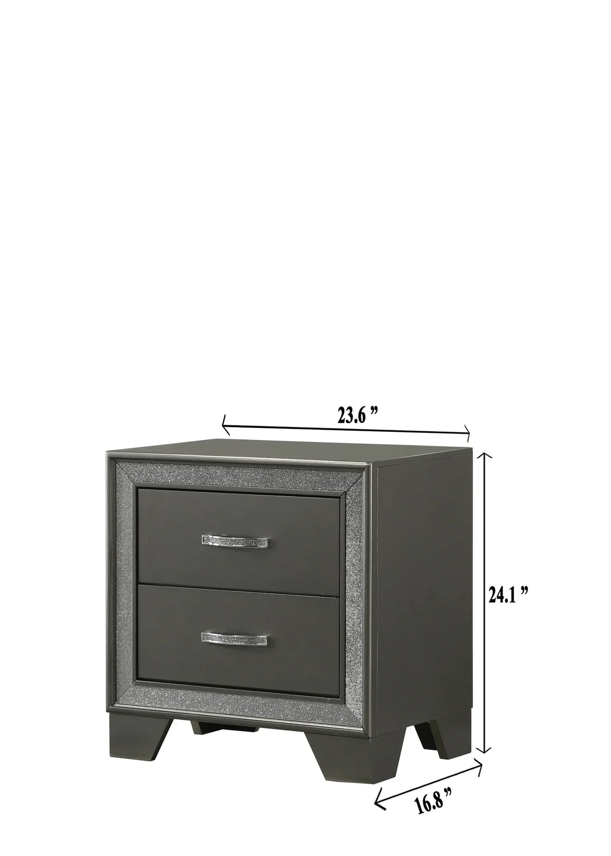 Juego de dormitorio de paneles Kaia Gray