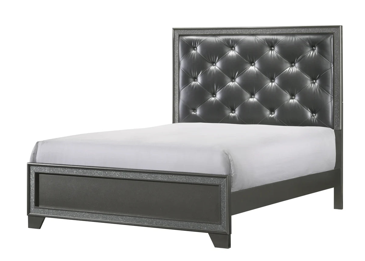 Juego de dormitorio de paneles Kaia Gray