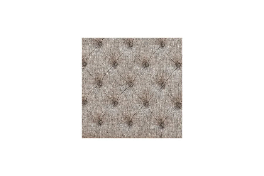 Realyn Chipped White Queen Upholstered Panel Bed