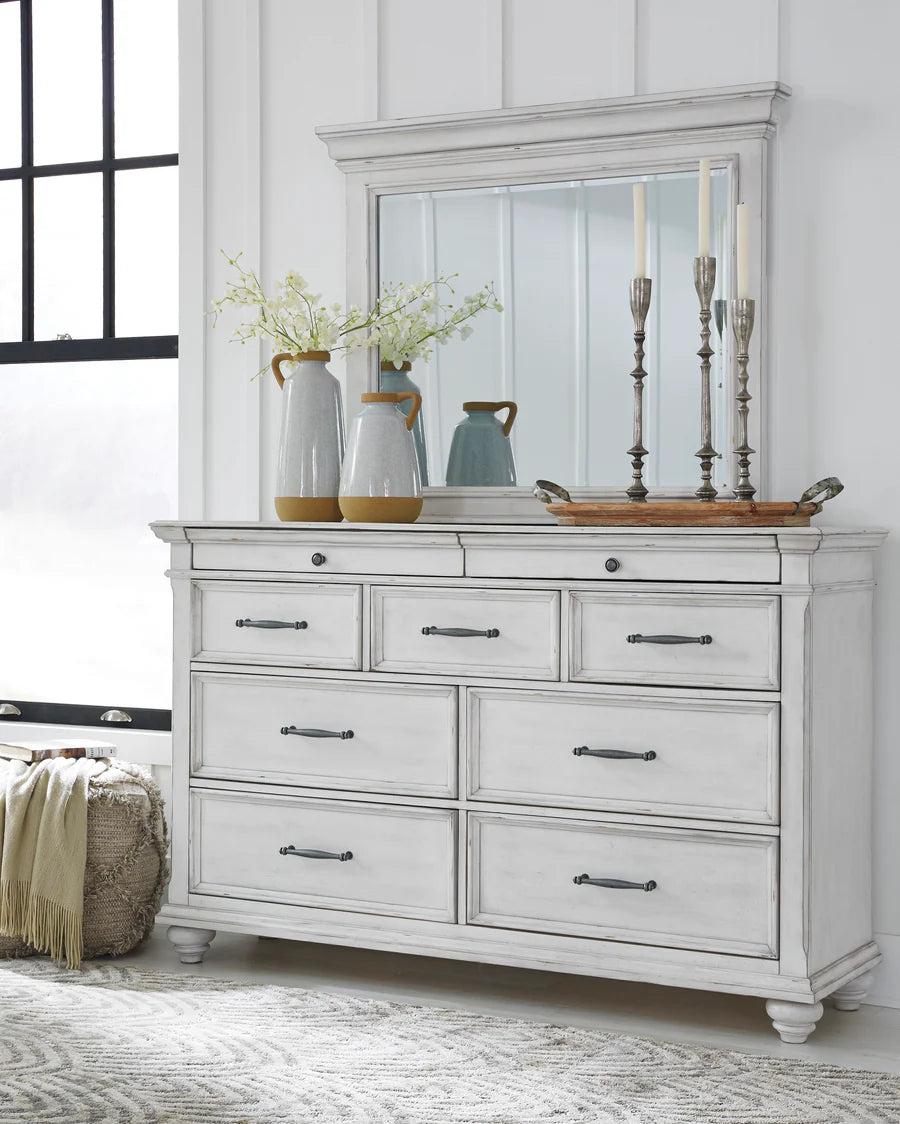 Kanwyn Whitewash Panel Bedroom Set