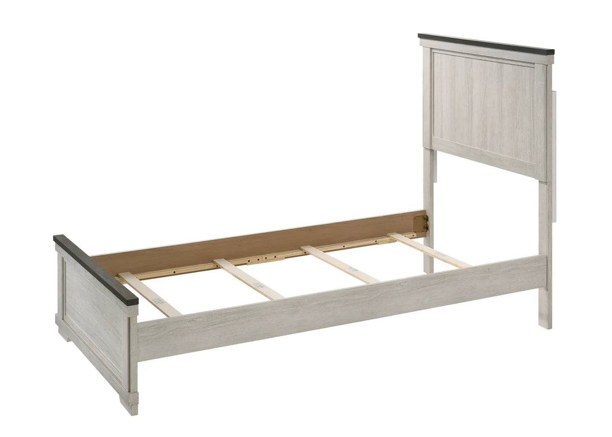 Leighton Cream/Brown Panel Youth Bedroom Set