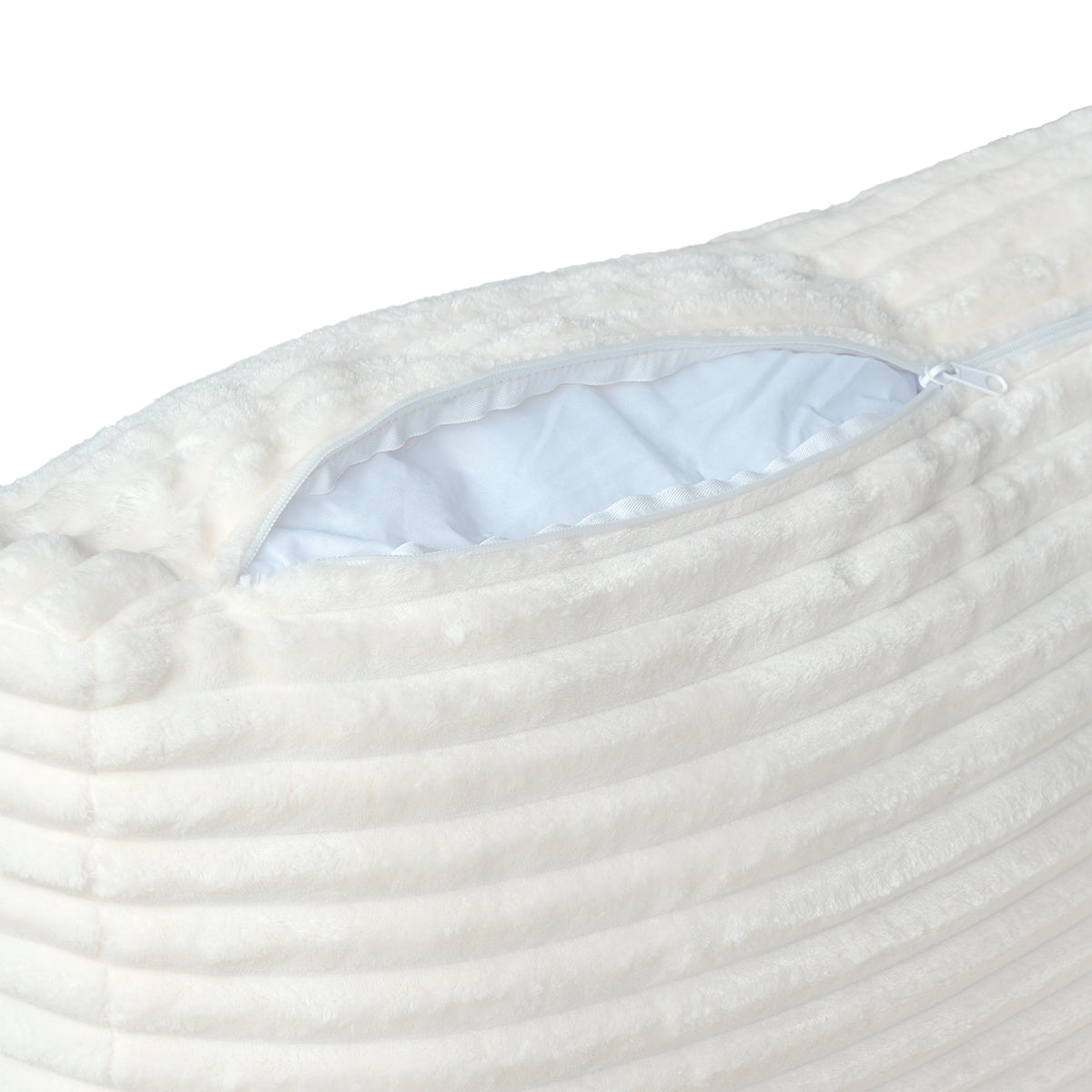 Corduroy Chaise Lounge Chair with Pillows