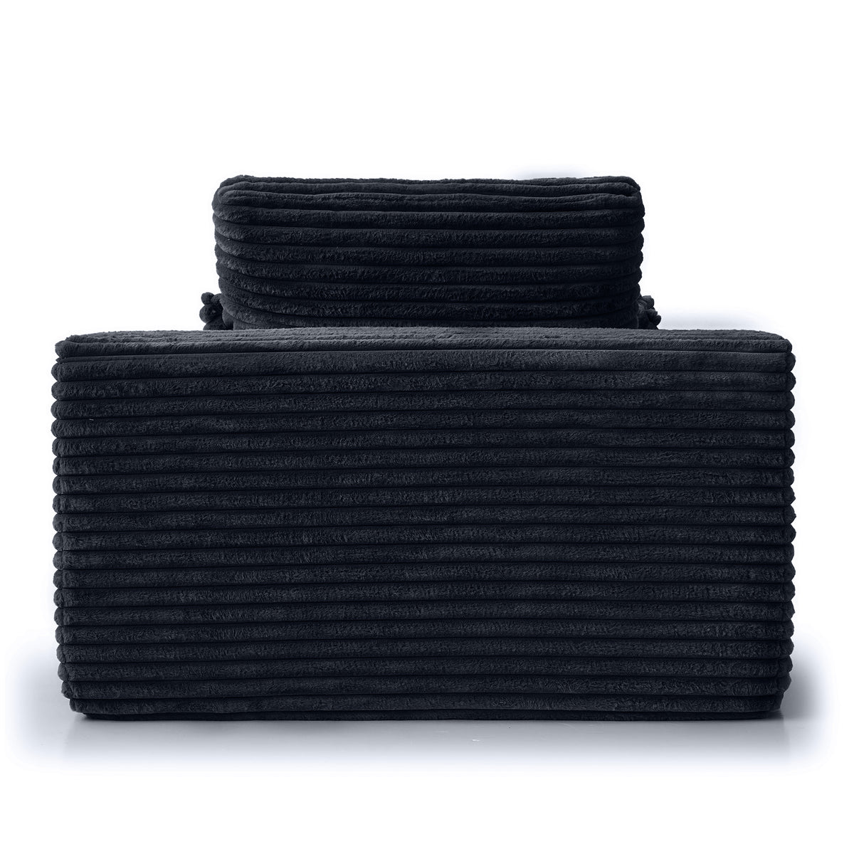 Corduroy Chaise Lounge Chair with Pillows