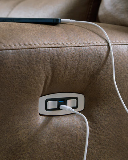 Beckley Place Earth Power Reclining Sofa