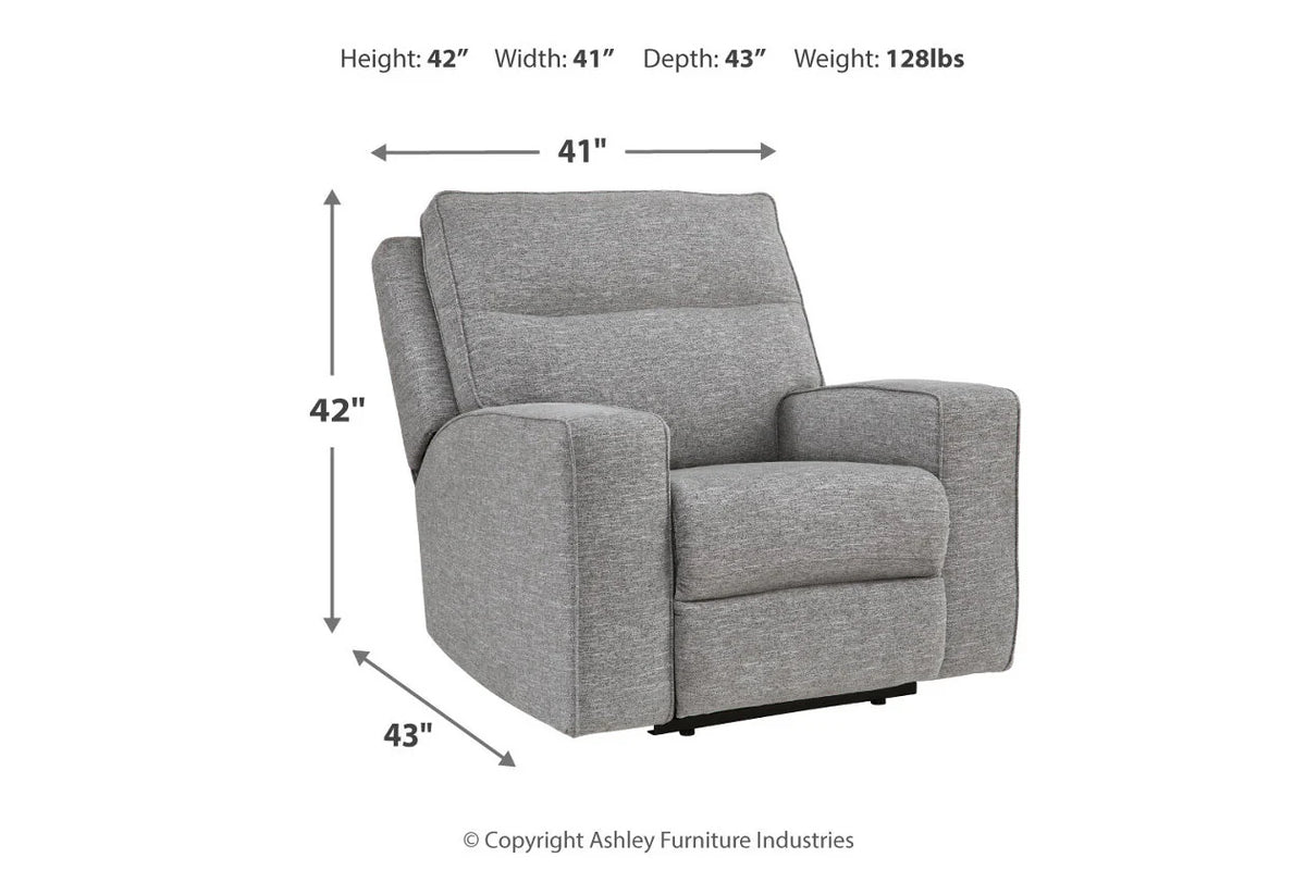 Biscoe Pewter 3-Piece Power Reclining Set or Seats