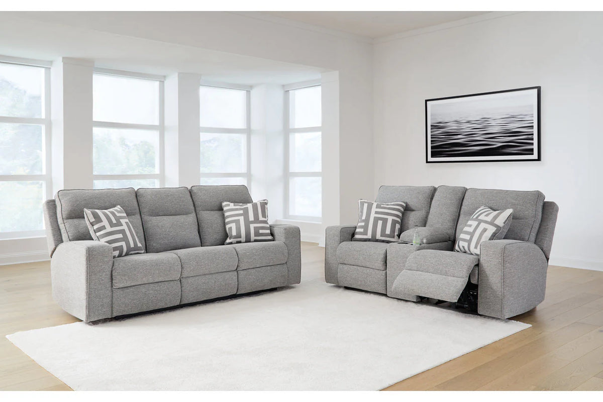 Biscoe Pewter 3-Piece Power Reclining Set or Seats