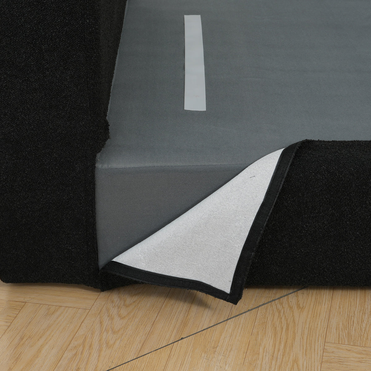 Modern Bouclé L-Shaped Sectional with Reversible Chaise