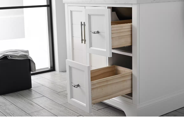Chambery 36 in. Bathroom Vanity with Engineered Marble Top
