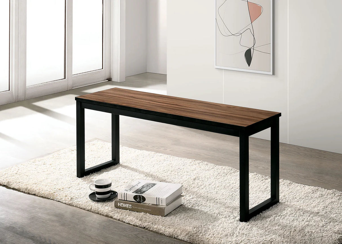 Juego de comedor Dary negro/marrón de altura de mostrador