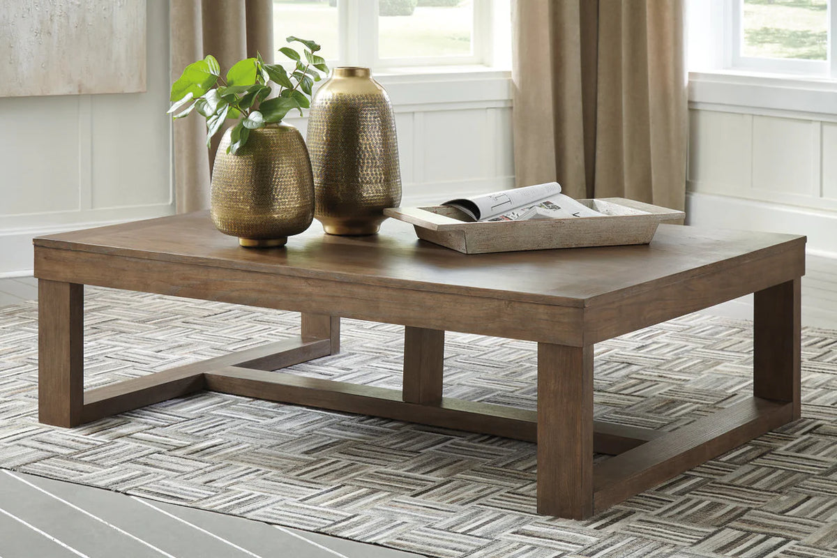 Cariton Grayish Brown Coffee Table
