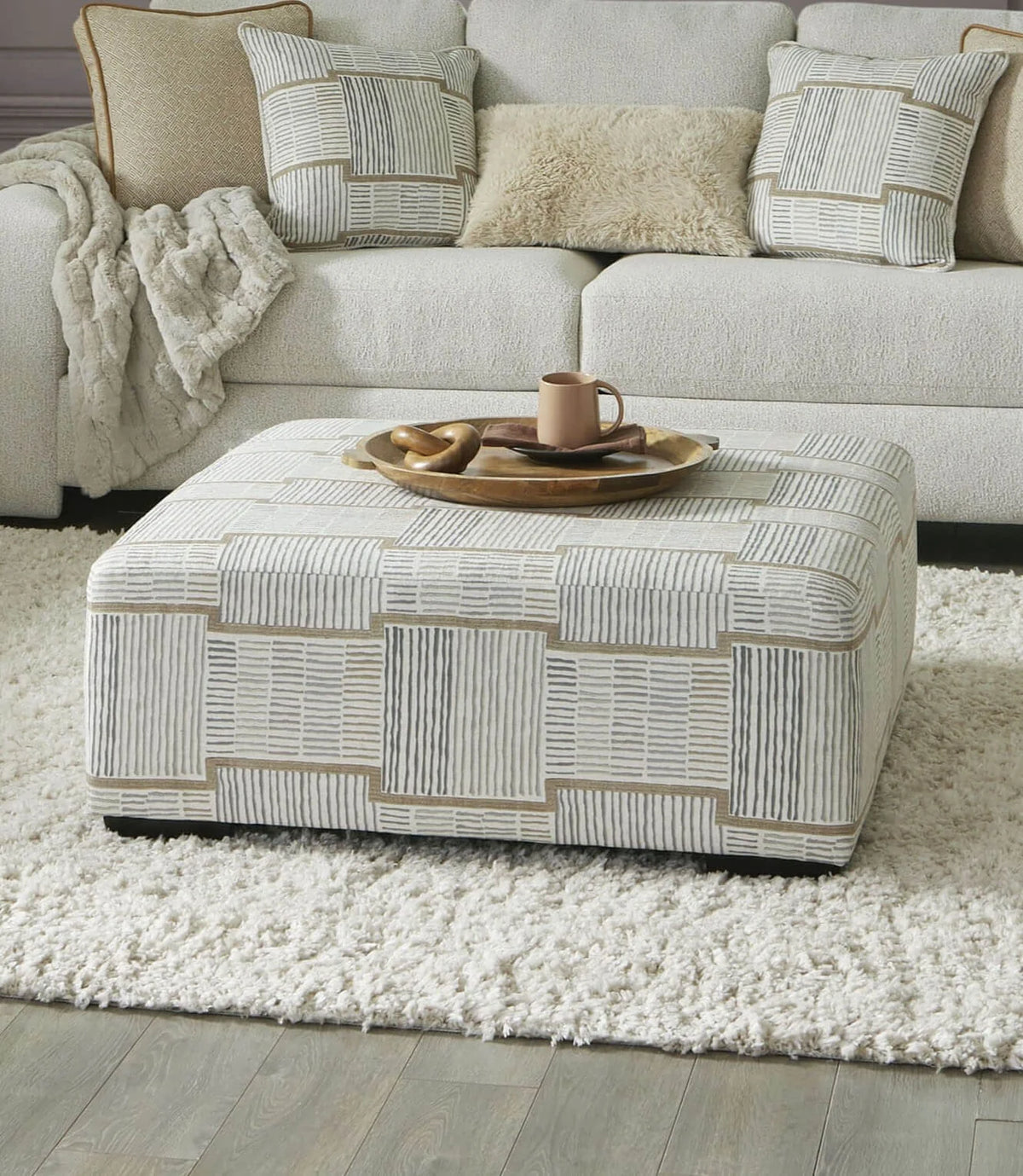 Cochrane Beige Sofa, Loveseat or Ottoman
