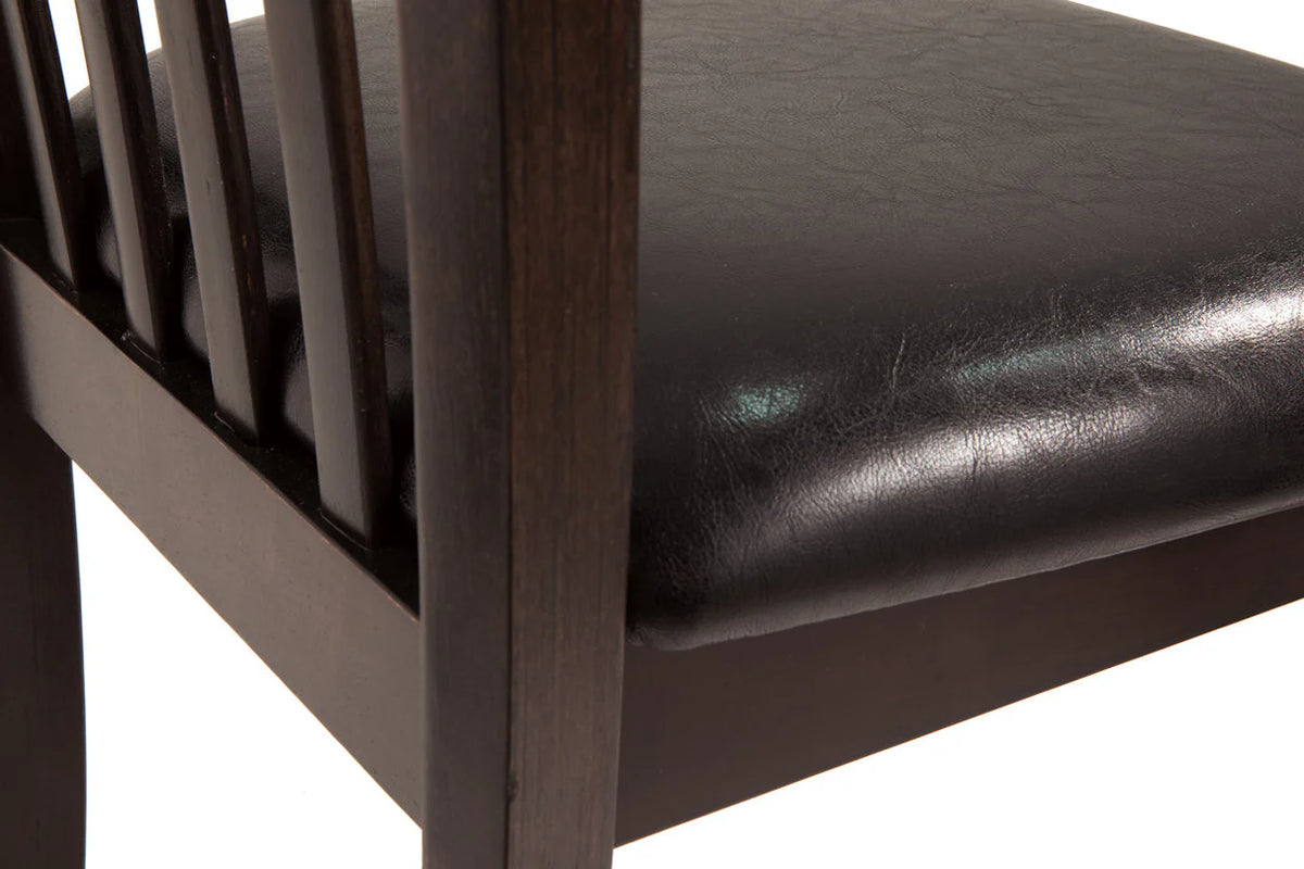 Hammis Dark Brown Dining Side Chairs, Set of 2