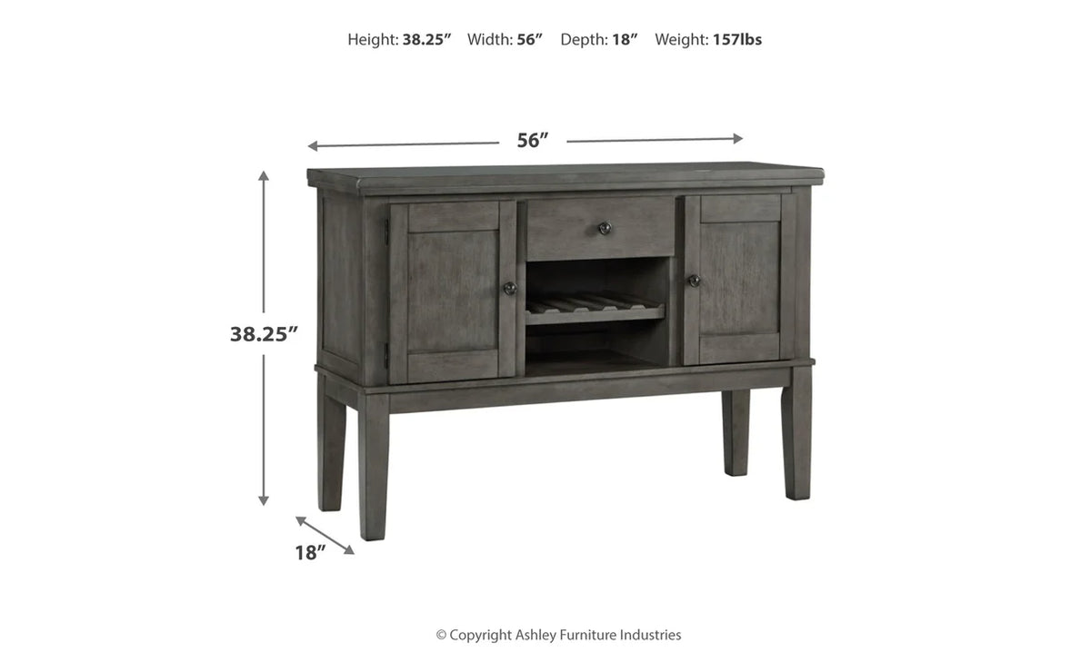 Hallanden Gray Dining Server