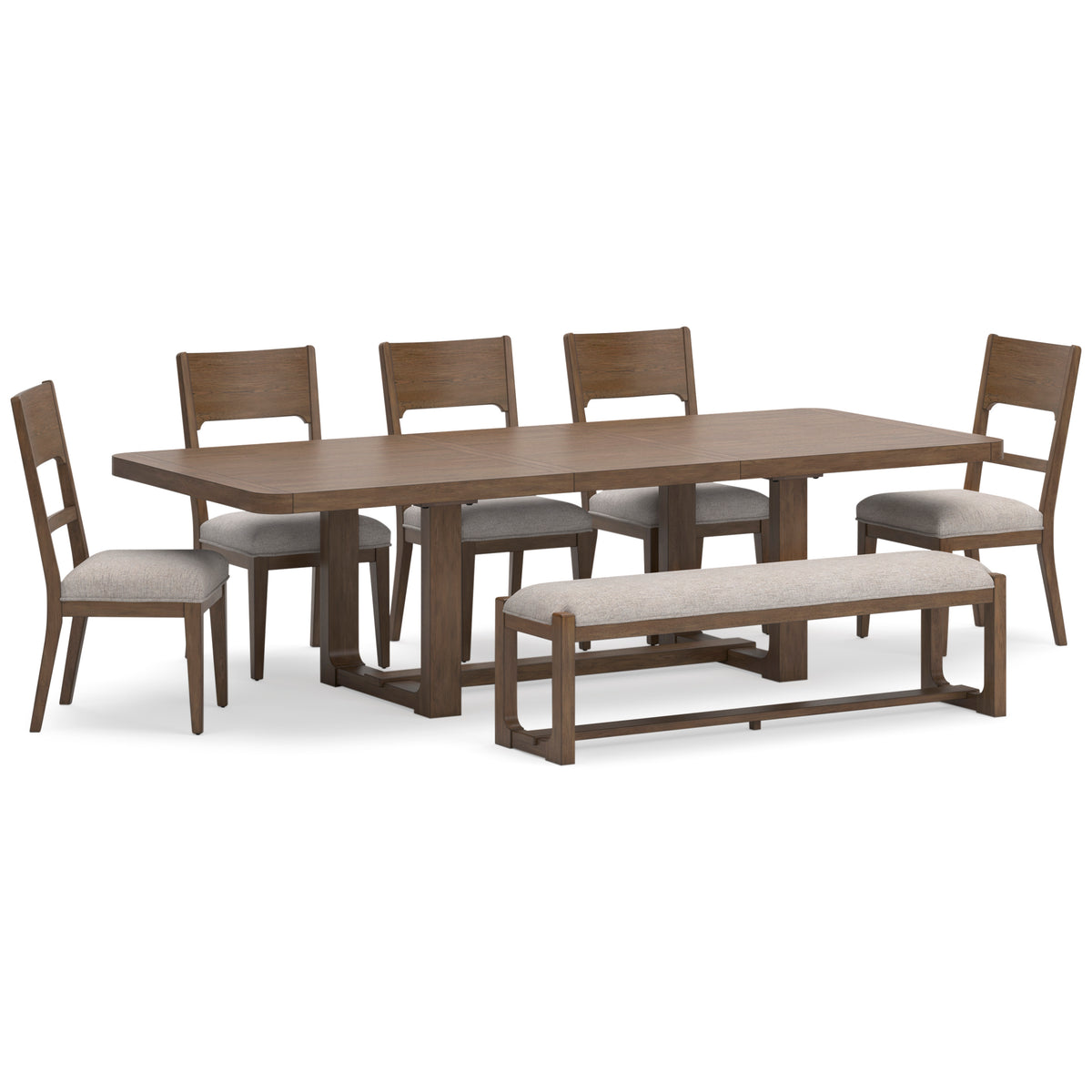 Cabalynn Light Brown Dining Table, Chairs & Sets