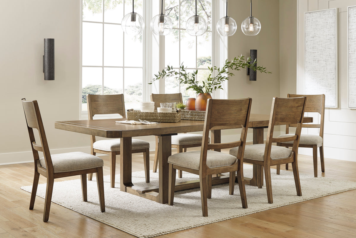 Cabalynn Light Brown Dining Table, Chairs & Sets