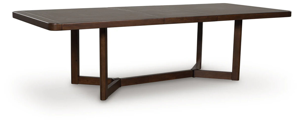 Dilenno Dark Brown Extendable Dining Set