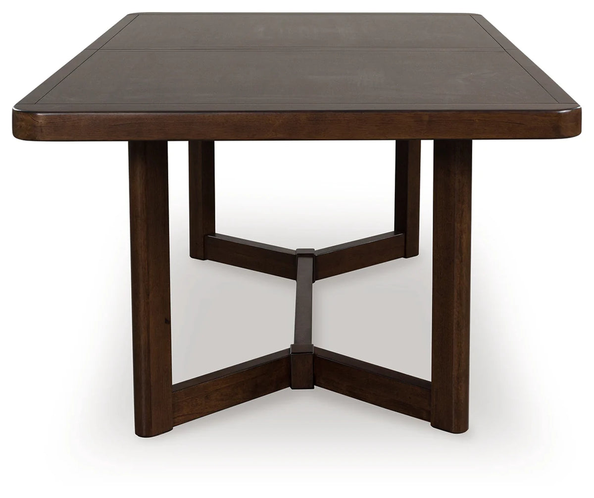 Dilenno Dark Brown Extendable Dining Set