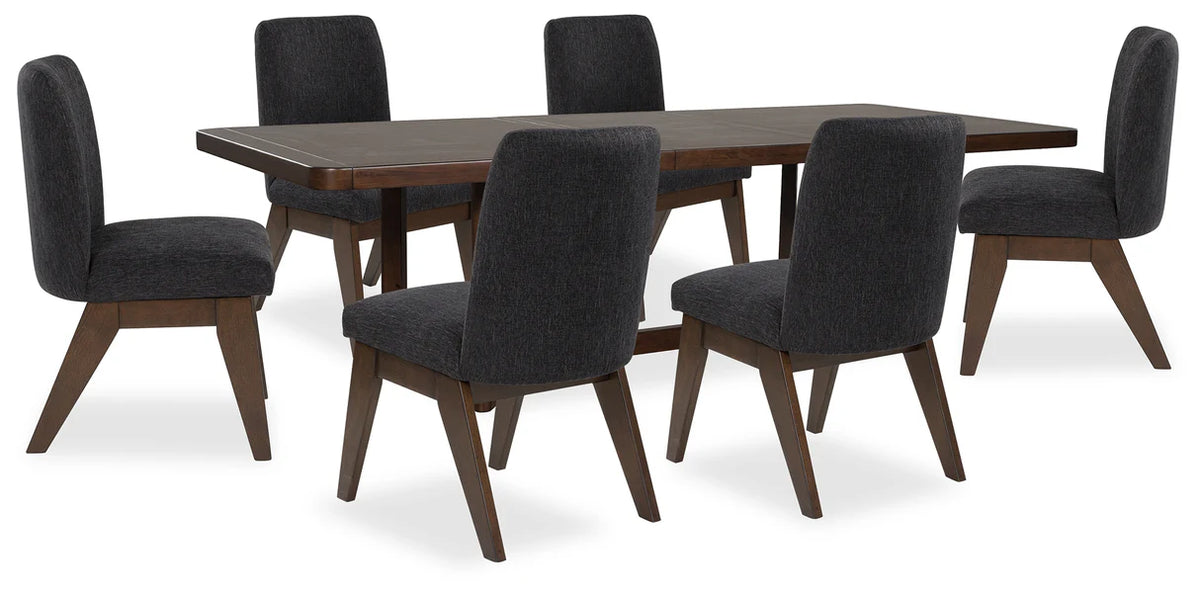 Dilenno Dark Brown Extendable Dining Set