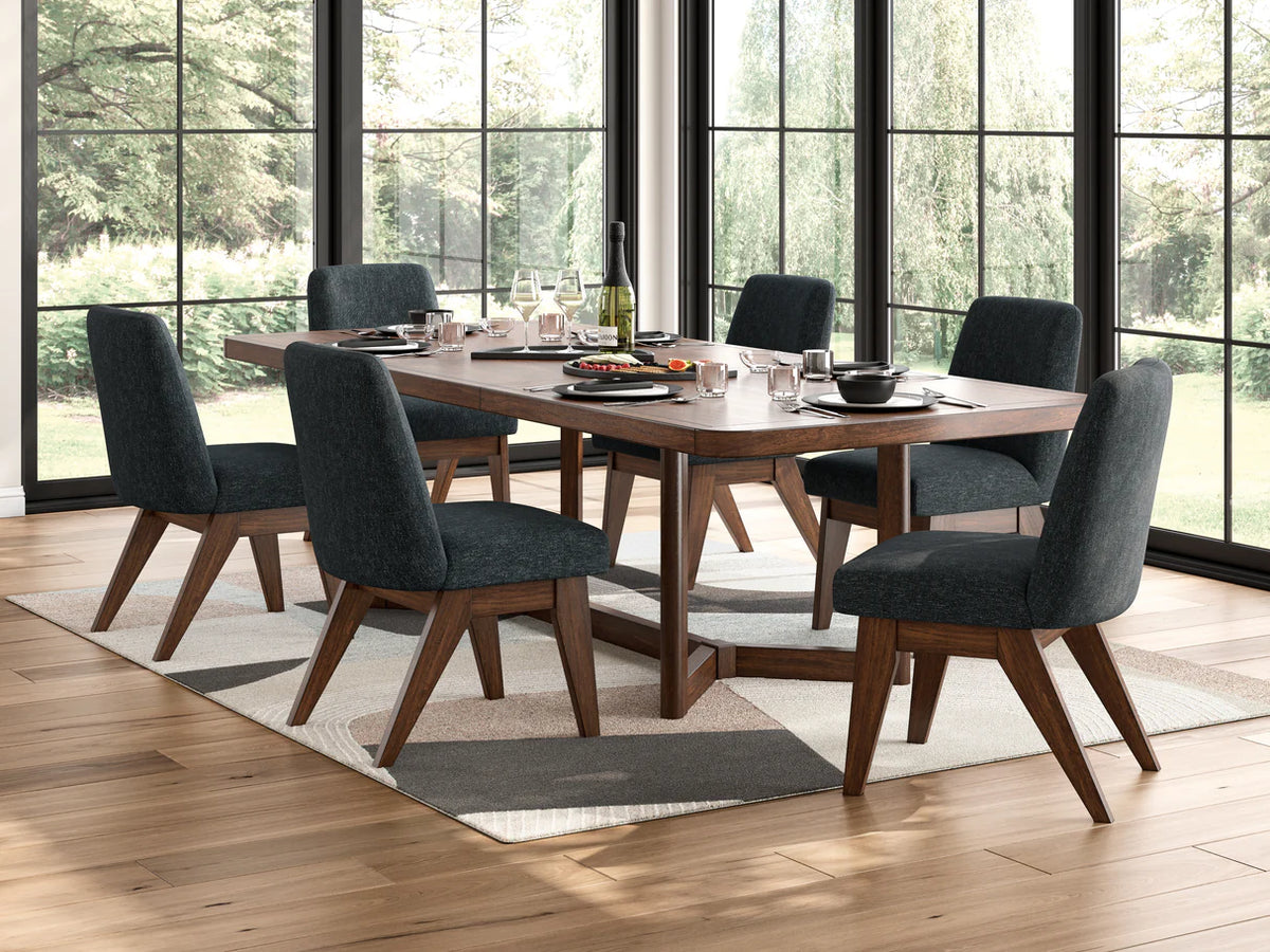 Dilenno Dark Brown Extendable Dining Set