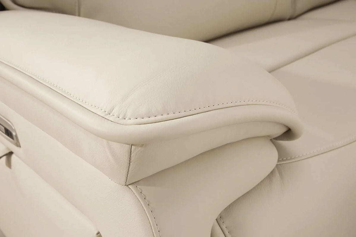 Double Deal Almond Power Reclining Loveseat