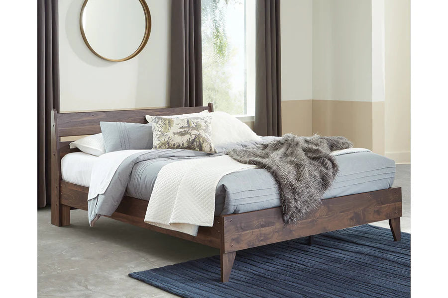 Calverson Mocha Platform Bedroom Set