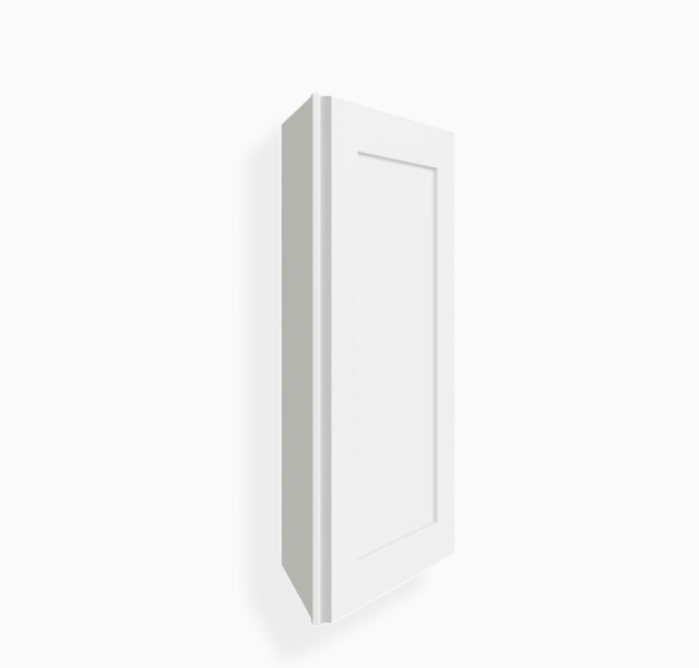 Gabinete de pared angular blanco Shaker de 12″