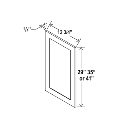 White Shaker Wall Decorative Door Panel