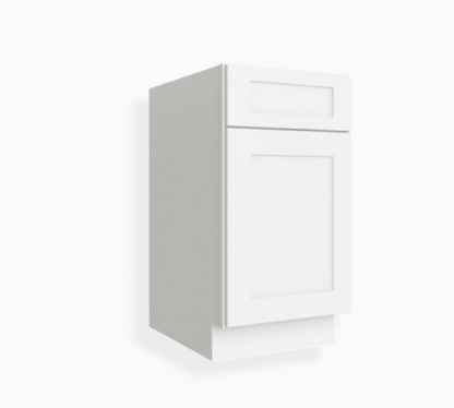 Gabinete base Shaker blanco con una puerta