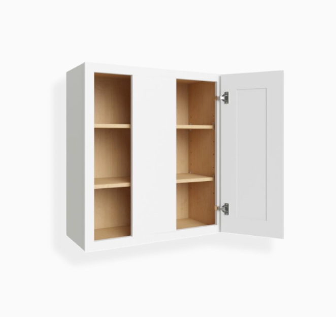 Gabinete ciego de pared Shaker blanco de 42″ de alto