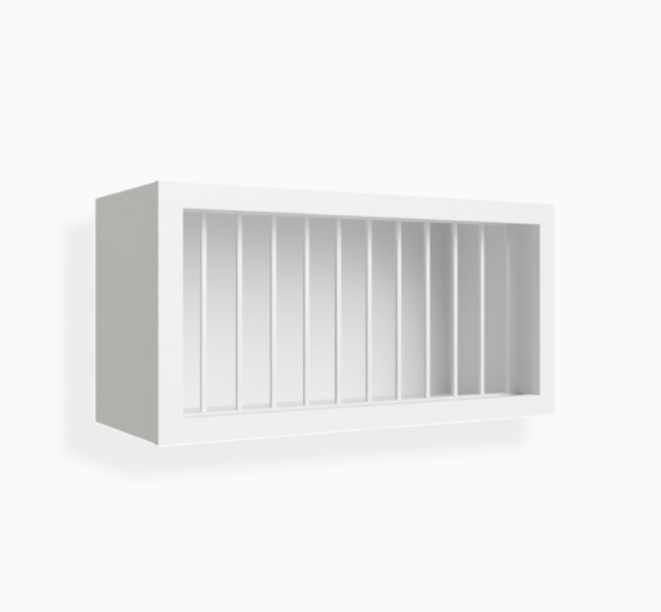 White Shaker Plate Rack