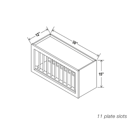 White Shaker Plate Rack